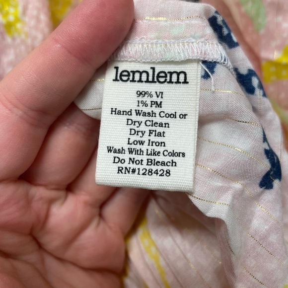 Lemlem NWOT Reef Bib Dress Multi Pink size small - Picture 12 of 13